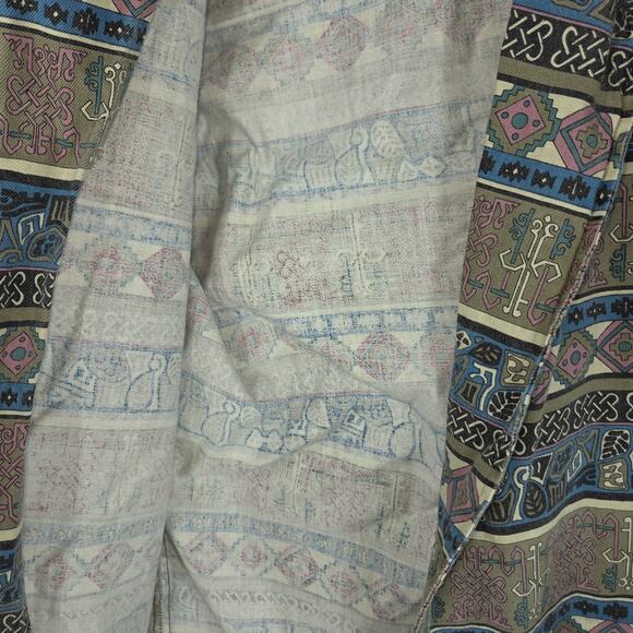 Vintage Chicos Womens Blazer Jacket Large Pockets Business Grandma Aztec Western - Picture 9 of 11